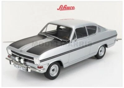 SCHUCO 450023300 OPEL - KADETT B RALLY COUPE 1966 - SILVER BLACK - 1/18 - Immagine 1 di 2