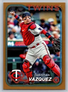 2024 Topps Series 2 #654 Christian Vázquez Gold #/2024 - Picture 1 of 2