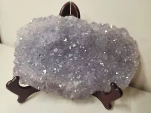 Large amethyst slab with lots of sparkle stand included - Picture 1 of 13