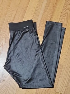 River Island Womens Faux Leather Look Black Jegging See Measurments New No Tags - Picture 1 of 11