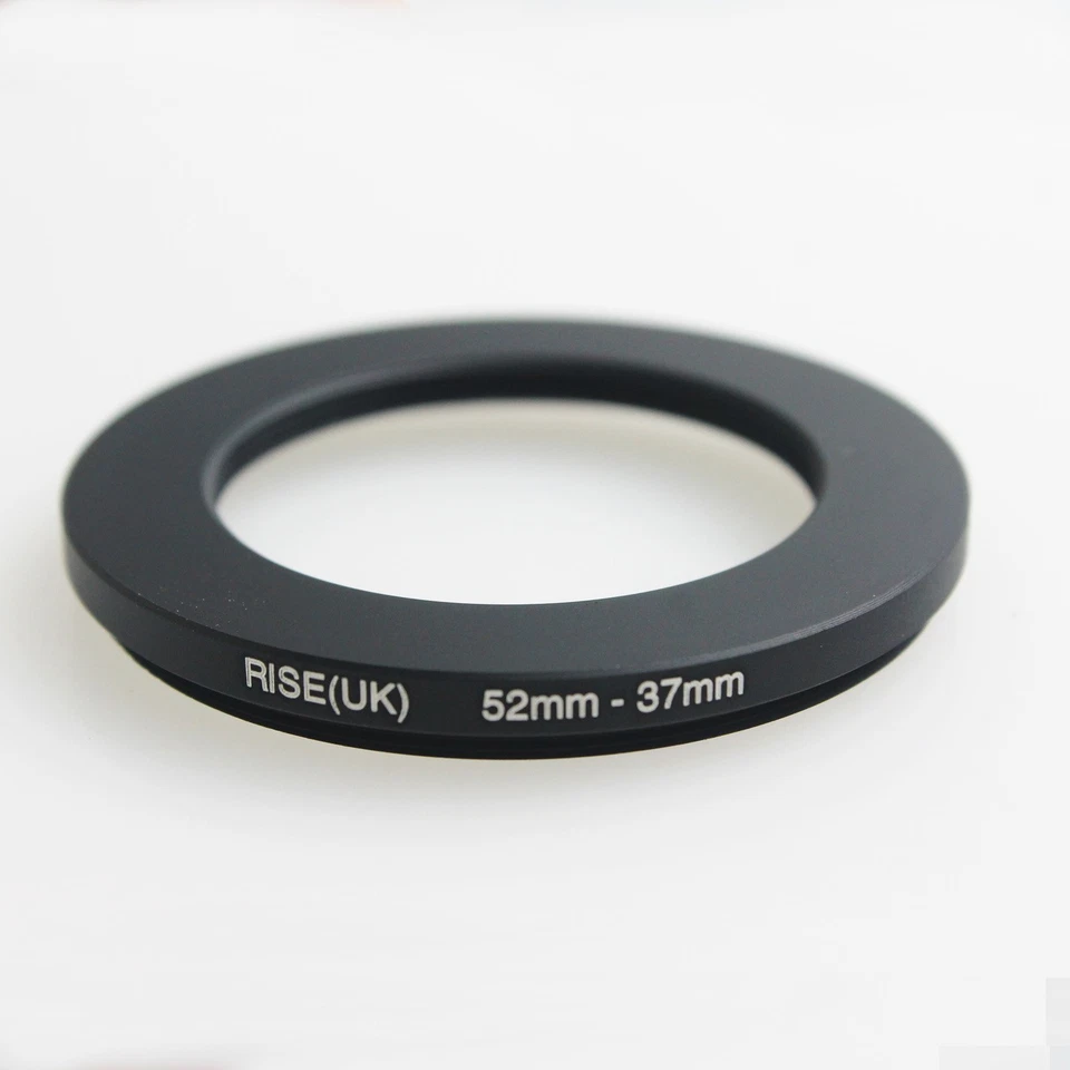 RISE(UK) 52mm-37mm 52-37 mm 52 to 37 Step down Ring Filter Adapter black - Image 1 of 3