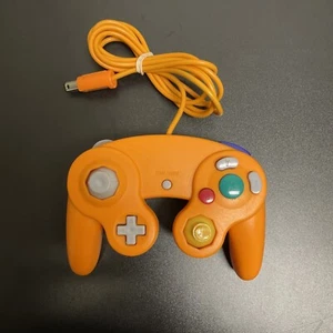 Non OEM Orange GameCube Controller 3rd Party GC/Wii wired remote tested works - Picture 1 of 5