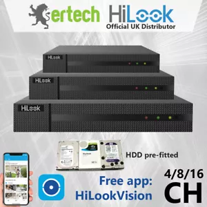 Hikvision HiLook DVR TVI HDTVI 8MP 4K 4CH 8CH 16CH 4 8 16 canali registratore CCTV - Foto 1 di 1