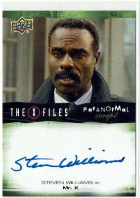 X-Files UFOs and Aliens 2019 Paranormal Script Auto A-SW Steven Williams Mr. X - Image 1 of 2