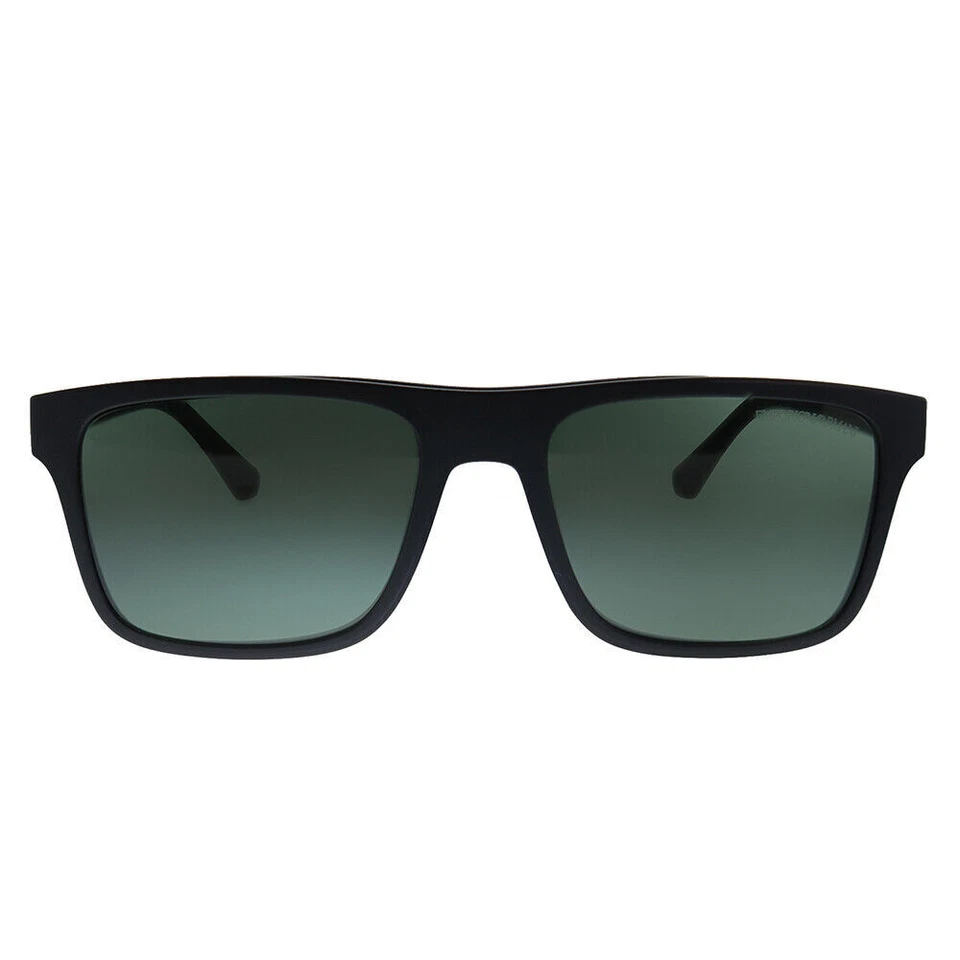 Emporio Armani 145mm Black Plastic Frame, Adjustable Black, Green and Clear Lenses, Men's Sunglasses (EA 4115 58011W)