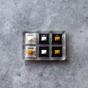 GAZZEW BOBA Switch Tester 6pcs Sample Pack Black Boba U4 U4T V2 62g 68g RGB 65g - Picture 1 of 14