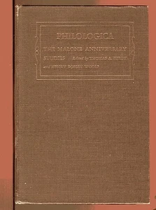 PHILOLOGICA the Malone Anniversary Studies Old English Poetry Vintage 1949 HB  - Picture 1 of 3