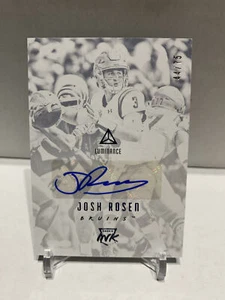 Panini Luminance 2018 tinta azul novato #50 Josh Rosen radiocontrol automático #'d/75 - Imagen 1 de 2