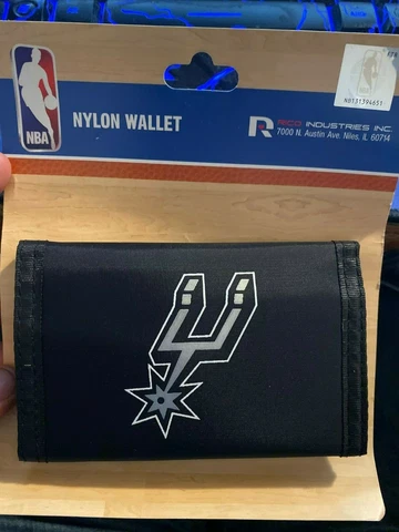 SAN ANTONIO SPURS NBA Sports Crate Exclusive Nylon Wallet Trifold NEW!! Cover