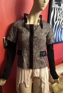 Alberta Ferretti Giacca Tweed Media Mixed IT40 - Foto 1 di 13