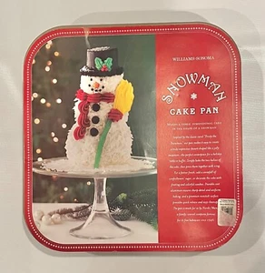 WILLIAMS-SONOMA Snowman Cake Pan Mold New 3D Nordic Ware - Picture 1 of 4