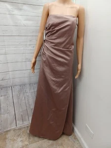 Alfred Angelo Strapless Brown Dress Womens Gown Long Formal Sz 10 NWT $159 - Picture 1 of 12