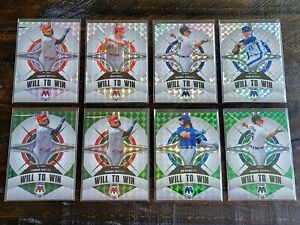 2022 Panini Mosaic Baseball Will to Win Card Lot of 31 w/ Silver & Green Prizms