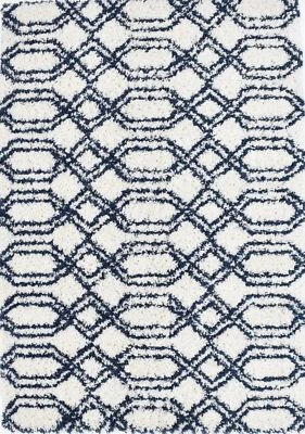 Mason Brooks Transitional White Indoor Shag Cloud Shag Area Rug - Image 1 of 4
