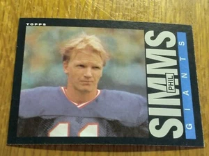 1985 Topps Football #123 New York Giants QB Phil Simms EX-NrMt - Picture 1 of 2