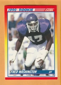 Fred Washington TCU Horned Frogs 1990 Score #625 RC Rookie Denison Texas - Bild 1 von 2