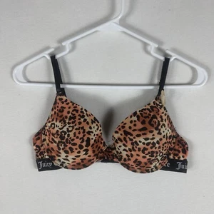 Juicy Couture NEW Cheetah Print Bra Women’s 34B Sexy Bold Colorful Lingerie NWT - Picture 1 of 11