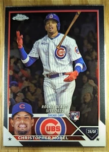 2023 Christopher Morel RC Topps Chrome Update Debut Chicago Cubs Rookie Card - Picture 1 of 2