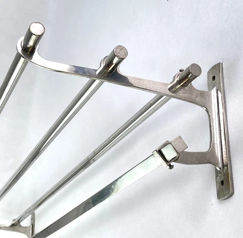 Art Deco Wardrobe Wall Coat Rack Mesing 1930er Years Approx. 39 3/8in Cover