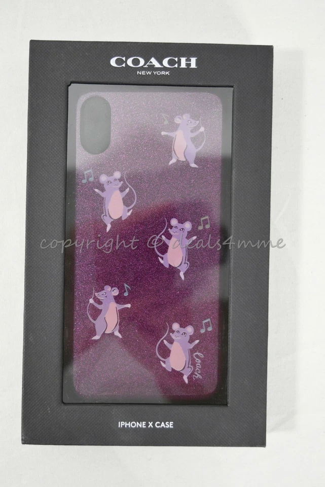 Coach Party Mouse Dark Berry Phone Case iPhone X 39327