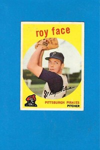 1959 Topps Set-Break #339 Roy Face Pirates EX