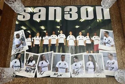 Póster autografiado por Brian Hilliard Cheryl Murphy del equipo de Estados Unidos Karate San3on firmado Foto 1 de 4