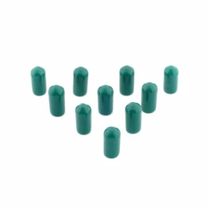 10x GREEN PVC Brake Bleed Screw Bleed Nipple Cap Covers Universal - Picture 1 of 6