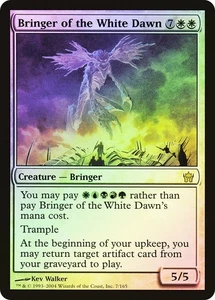 MTG FOIL Bringer of the White Dawn  - Fifth Dawn #007 - Picture 1 of 1