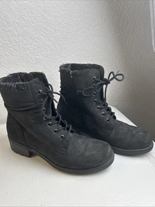 Cushionaire Rena Damen-Schnürstiefel + Memory Foam, Größe 8,5, schwarz - Bild 1 von 11