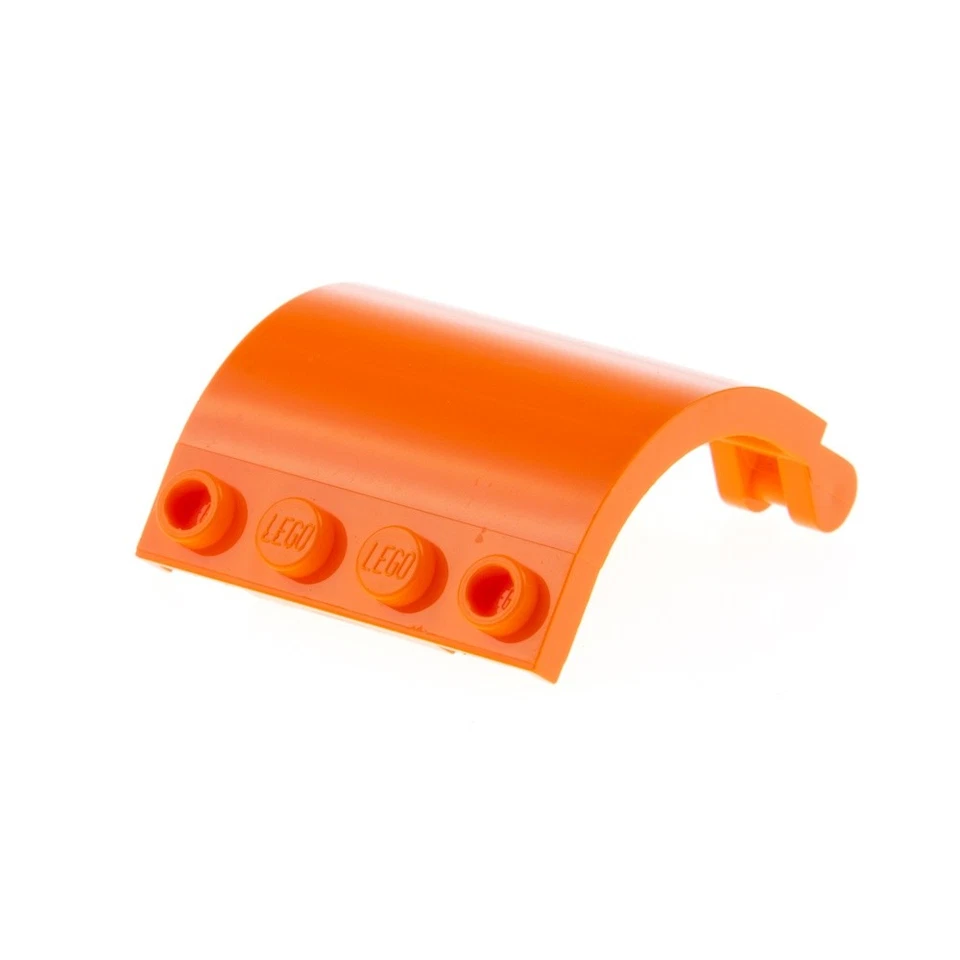 1x Paneles Lego Curvos 3x4x3 Naranja Doblado Doble Clip Puerta Solapa 6096987 18910 Foto 1 de 2