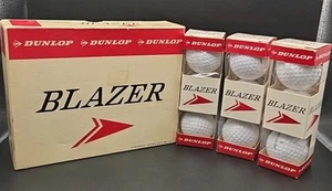 3 VINTAGE SLEEVES DUNLOP BLAZER GOLF BALLS #1 #2 #4 SEE PHOTOS NOS - Picture 1 of 13