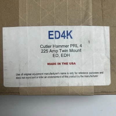 Martillo cortador ED4K PRL4 225 amperios montaje doble ED, kit de montaje de interruptor EDH Foto 1 de 4