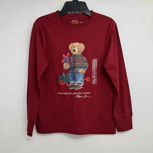 Ralph Lauren Bear Cotton Jersey Tee Kids S (8) Polo Bear Graphic New - Picture 1 of 15