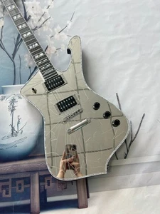 Electric Mirror Guitar - Iceman Kiss Paul Acrylic Cracked Mirror Electric Guitar - Picture 1 of 16
