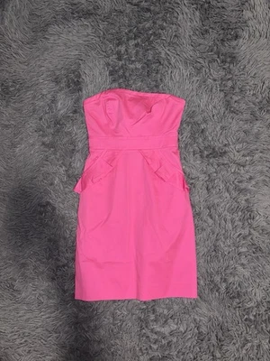 NWT J Crew Women’s Hot Pink Flamenca Strapless Dress Size 0 Cocktail Barbiecore - Image 1 of 4