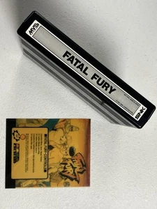 1991 FATAL FURY SNK Neo Geo MVS PCB Cartridge Vintage Video Game & Header - Picture 1 of 4