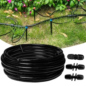 50 Fuß 1/2 Zoll Tropf Bewässerungsschlauch Haupt Tropfleitung Schlauch für Garten Wat... - Bild 1 von 6