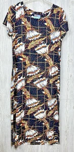 Vintage Reyn Spooner Floral Hawaiian Sheath Size Small Maxi Dress Aloha Luau - Picture 1 of 7