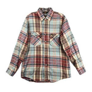 Vintage Lee Flanellhemd Herren L kariert Knopfleiste Langarm USA Made Retro - Bild 1 von 3