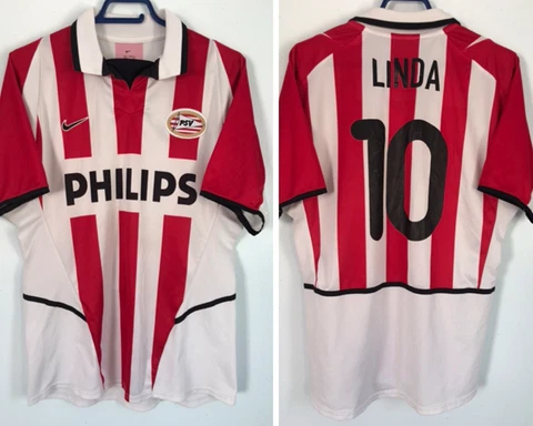 PSV EINDHOVEN 2002 2003 FOOTBALL SHIRT HOME SOCCER JERSEY NIKE #10 LINDA SIZE M Cover