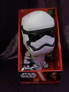 Disney Star Wars The Force Awakens Talking Plush Stormtrooper - NIB-BOX DAMAGE
