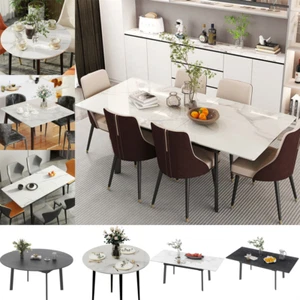 High-end Marble Kitchen Dining Table Extendable Restaurant Table Lifting Table - Picture 1 of 102