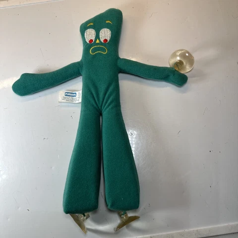 Vintage 14in 1988 PLAYSKOOL Sticky GUMBY 70004 With All 3 Suction Cups! Y1 Cover