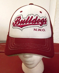 BULLDOGS flexfit youth baseball hat #2 Northwest Ohio NOW Rossford maroon cap OG - Picture 1 of 4