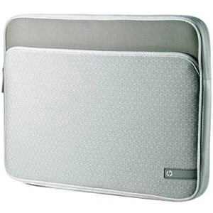 HEWLETT PACKARD HP WW555AA#ABL SILVER NOTEBOOK SLEEVE W/POCKET, UP TO 14" - NEW! - Picture 1 of 1