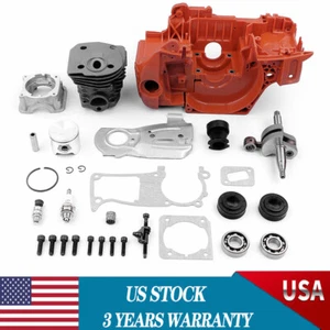 For Husqvarna 350 340 345 44mm Chainsaw Crankcase Piston Cylinder Motor Kit NEW - Picture 1 of 8