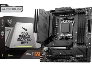 MSI MAG B650M MORTAR WIFI AM5 AMD B650 SATA 6Gb/s DDR5 Ryzen 7000 Micro ATX - Picture 1 of 5