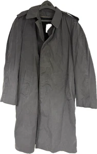 Vintage US Military Men's Black Trench Coat w/Removeable Liner Army Raincoat - Picture 1 of 4