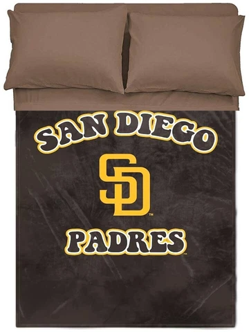 San Diego Padres MLB 60'' x 70'' Bubble Tie-Dye Sherpa Blanket-F2000263601 Cover