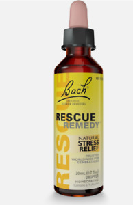 Bach Original RESCUE REMEDY Drops - 20 ml Homeopathic Natural Stress Relief